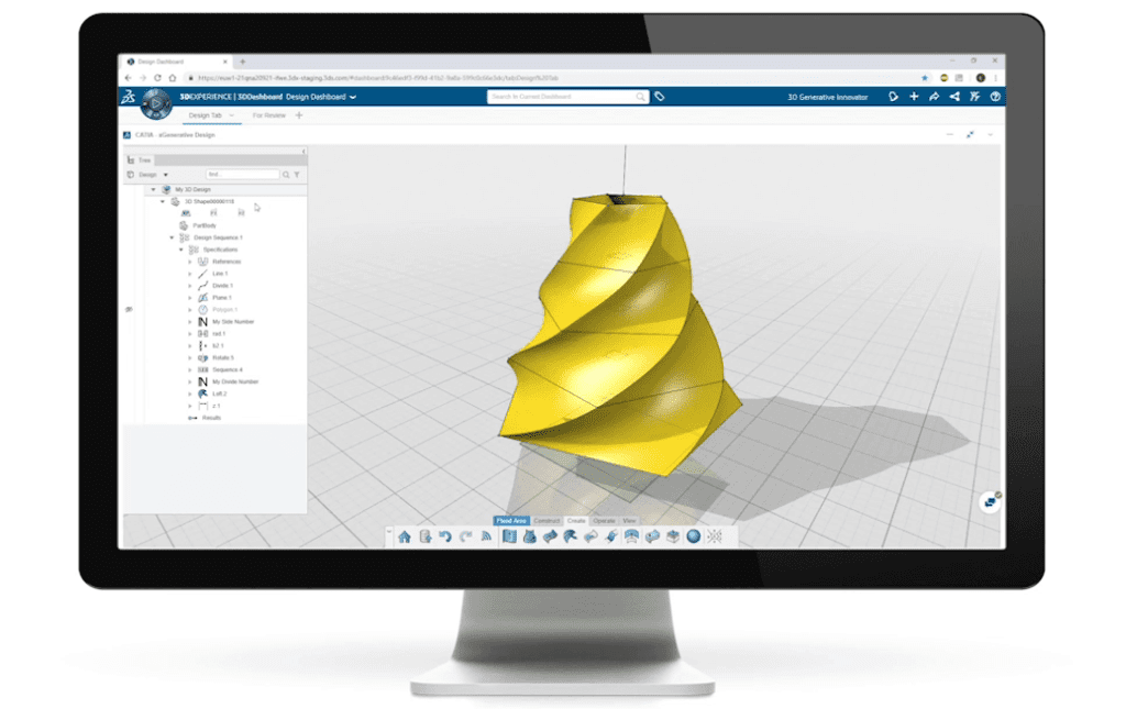 3DEXPERIENCE Cloud Generative Design