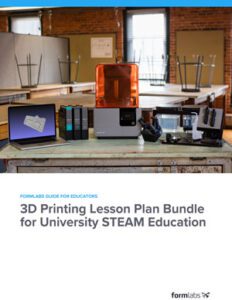 3D Printing Lesson Plan Bundle for University STEAM Education