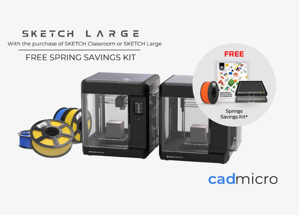 MakerBot Promo - Free spring savings kit promo April 2023