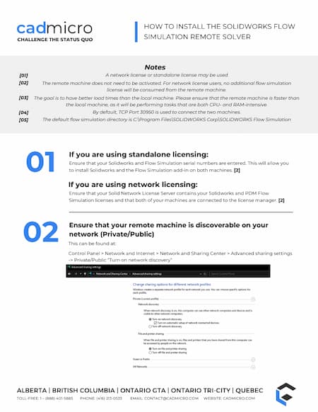 Guide How to Install the SOLIDWORKS Flow Simulation Remote Solver - thumbnail