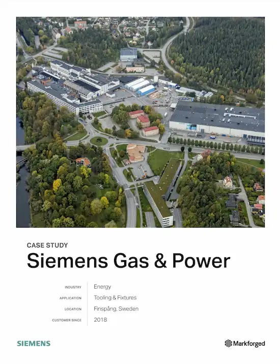 Markforged Siemens Gas & Power case study thumbnail