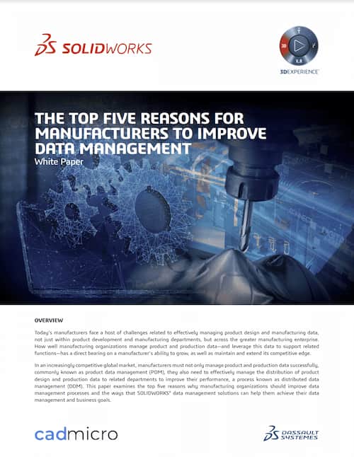 The Top Five Reasons for Manufacturers to Improve Data Management Whitepaper thumbnail