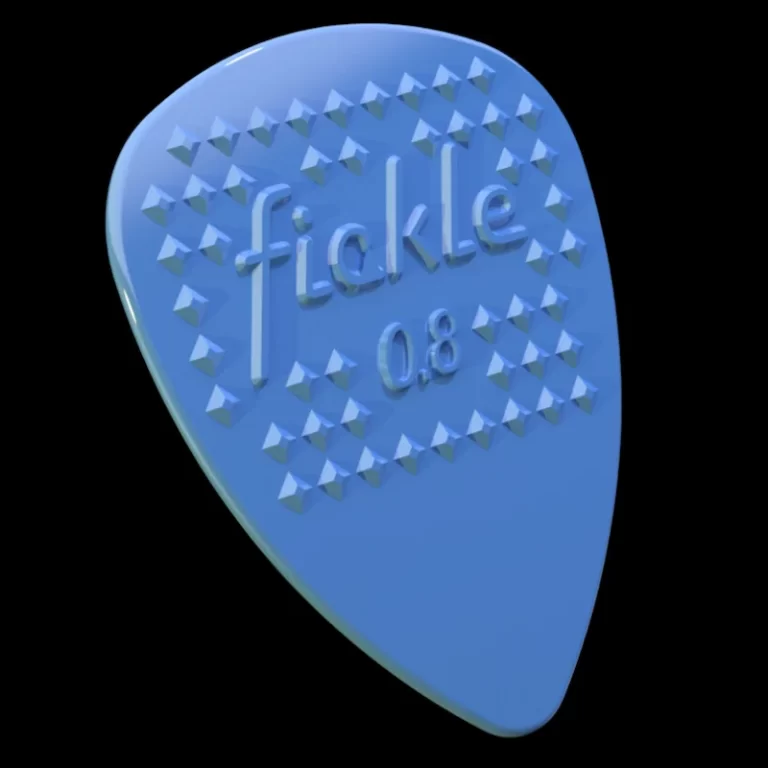 3D rendering of a guitar pick