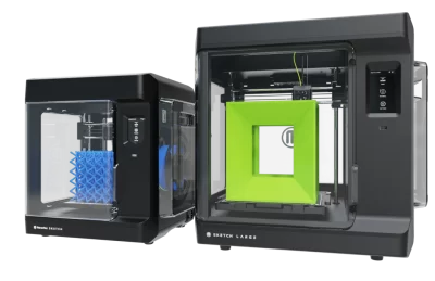 MakerBot sketch and sketch large 3d printer side-by-side