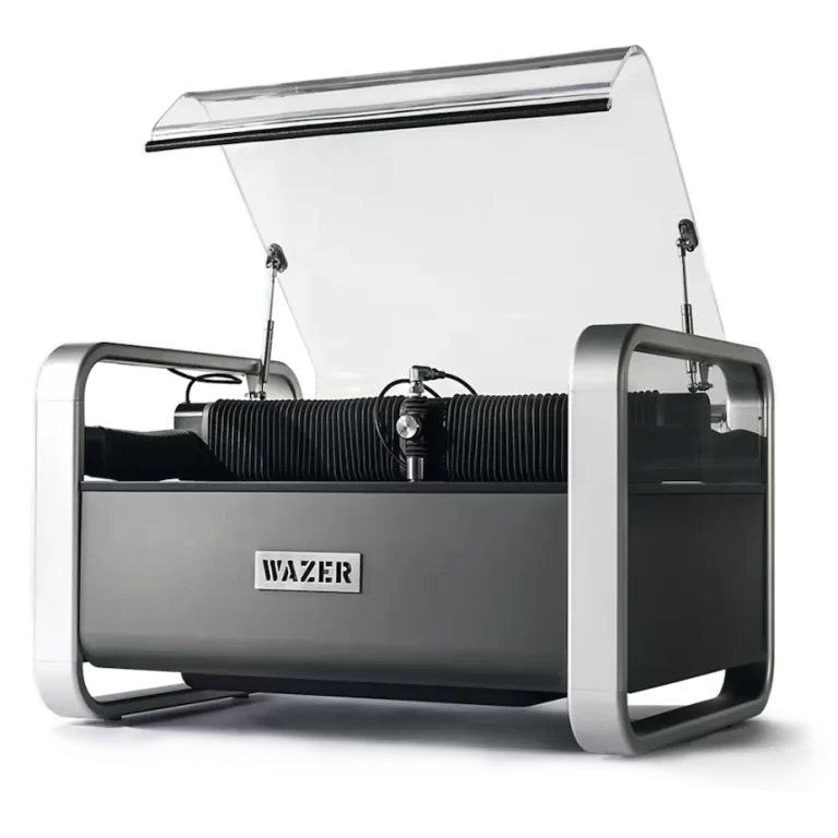 wazer waterjet cutter - open lid